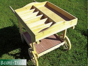 foto D�ev�n� serv�rovac� zahradn� voz�k.